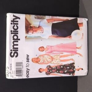 Simplicity 9675 Sewing Pattern Misses' Dress, Sizes 12-14-16 - New Uncut Pattern